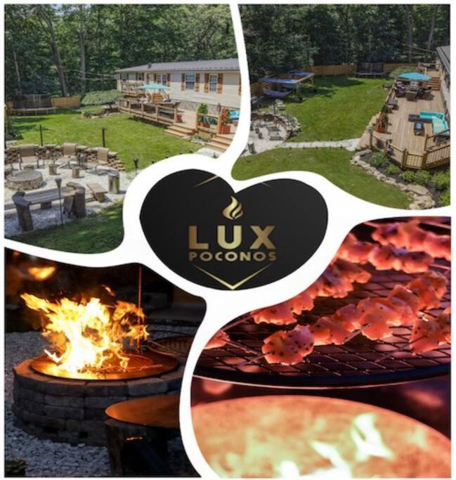 East Stroudsburg House | LUX Poconos Fire Pit Game Room Sauna Outdoor Netflix Custom Bar