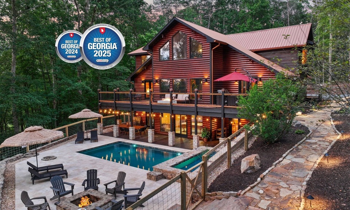 Morganton Cabin | Luxe Mountain Resort - Heated Pool & 12ft Hot Tub