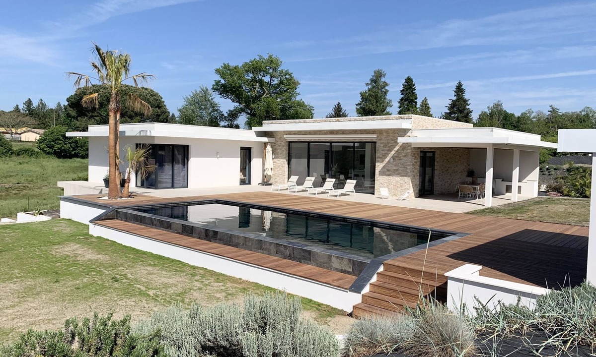 Belin-Beliet Villa | LUXURIOUS ARCHITECT VILLA with OVERFLOW SWIMMING POOL and FOREST VIEW