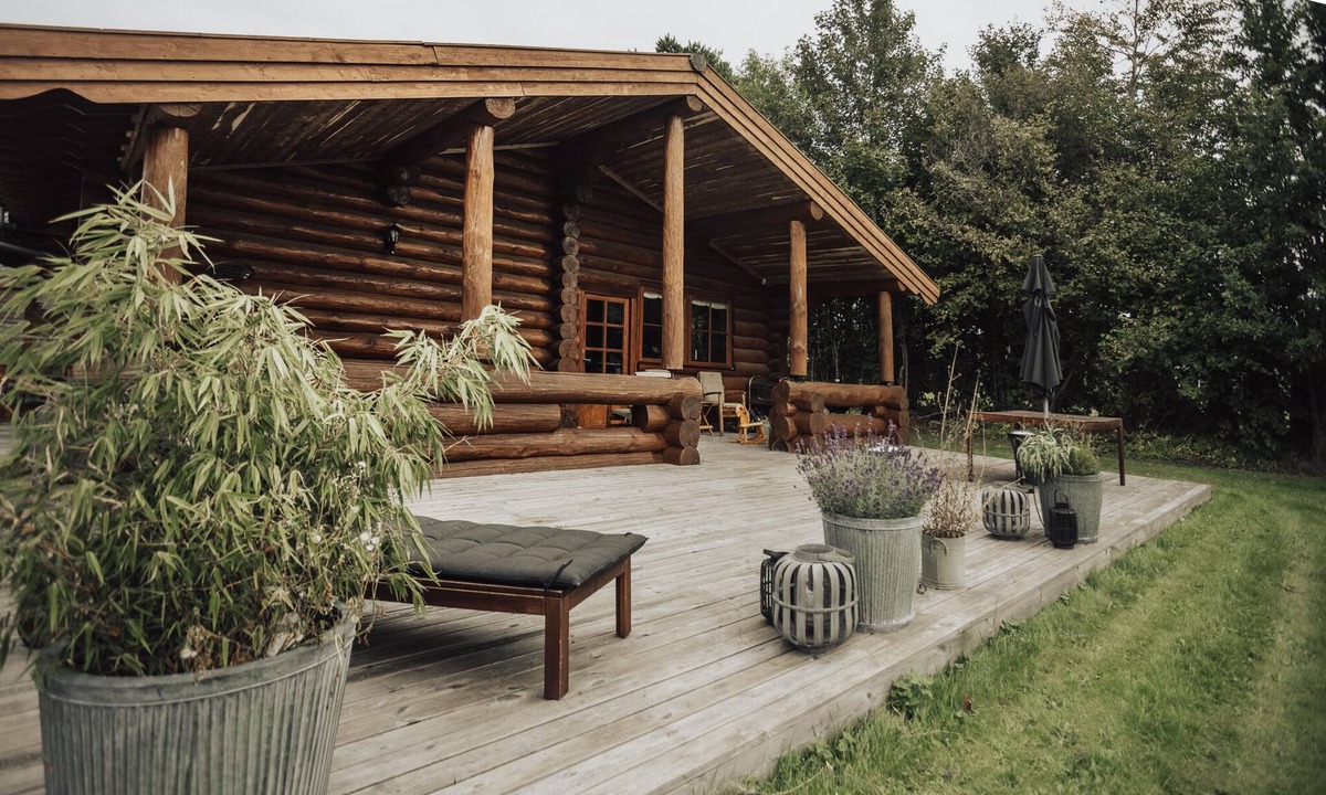 Dalby Huse Cottage | Luxurious log house near water, fjord and forest