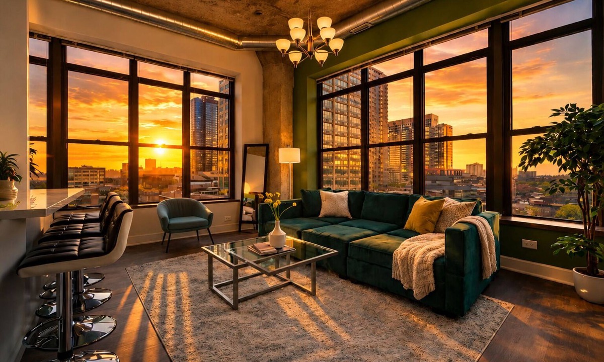 Near South Side Hotel | Luxury 2BR/2BA Suite near McCormick Place, Lakefront with Parking & Gym