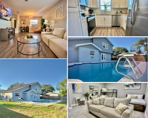 East County Civic Group House | Luxury 4BR Getaway with Heated Pool & Cozy Vibes!