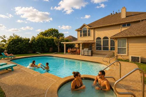 Fossil Creek House | Luxury 6BR Retreat Pool Hot Tub Cinema & Game Room