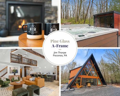Jim Thorpe House | Luxury A-Frame Sauna Hot Tub & Views