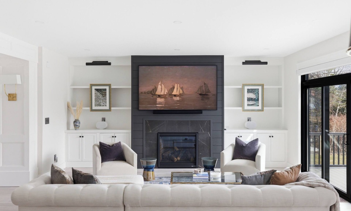 Kennebunk House | Luxury Designer Coastal Retreat | KBK | Heart of Lower Village—walk to shops, restaurants, and beaches, then unwind in your own private backyard oasis.