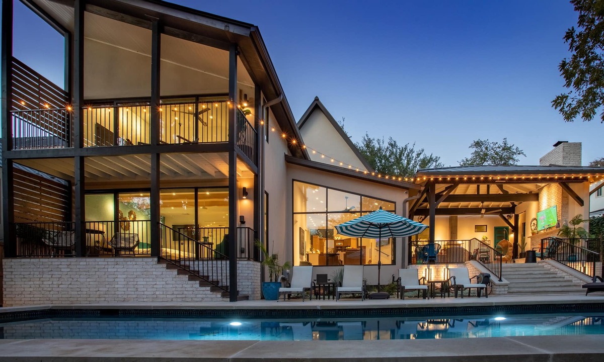 Tarrytown House | Luxury home, private pool, lush yard, walk to Lake Austin & quick Uber DT