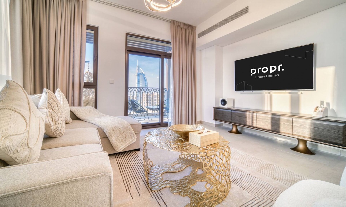 Umm Suqeim 3 Apartment | Luxury Madinat Living 2BR|Sea and Burj Al Arab Views