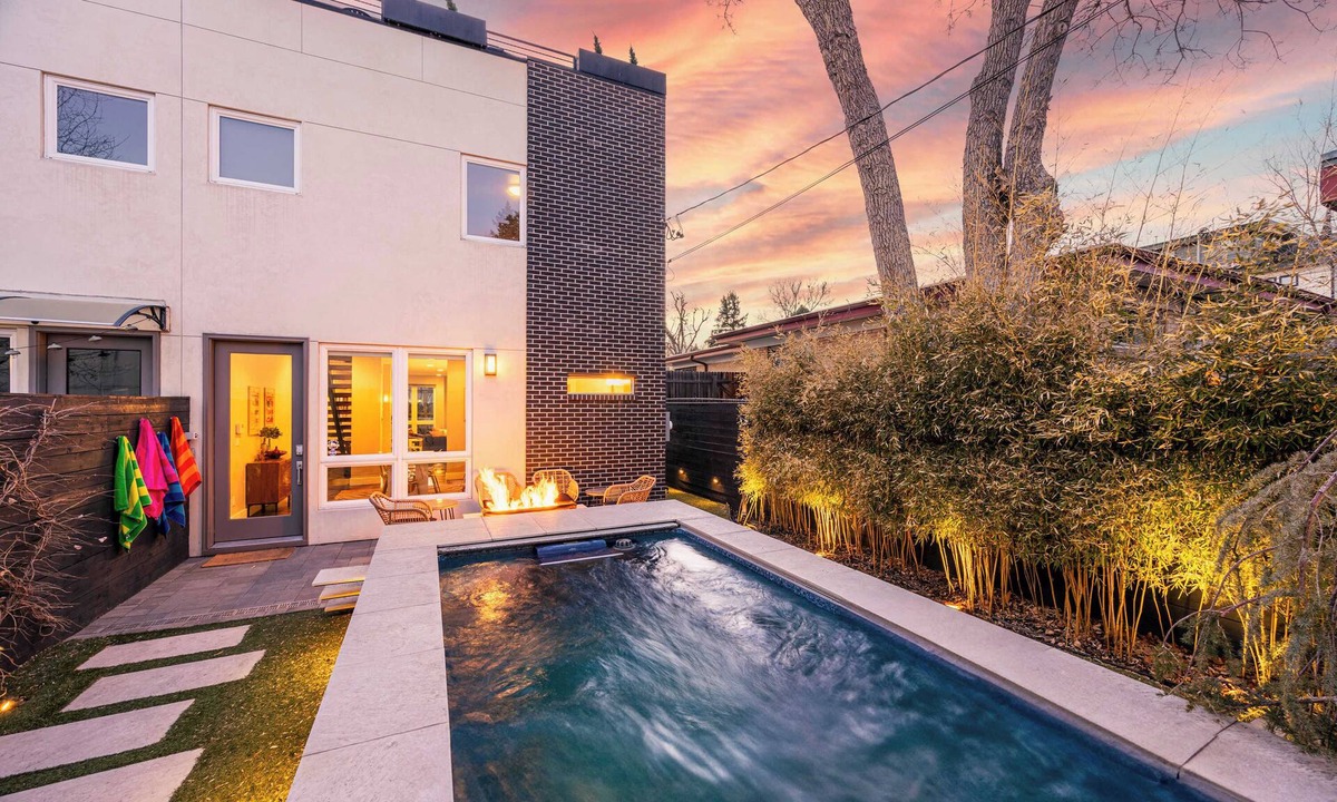 Sloan Lake Apartment | Luxury Oasis: Heated Pool, Rooftop Spa, Fire Pits