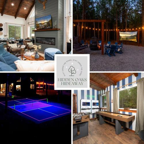 Broken Bow Ski Chalet | Luxury Retreat, Glow Pickleball, Backyard Cinema, Sauna and Game Room