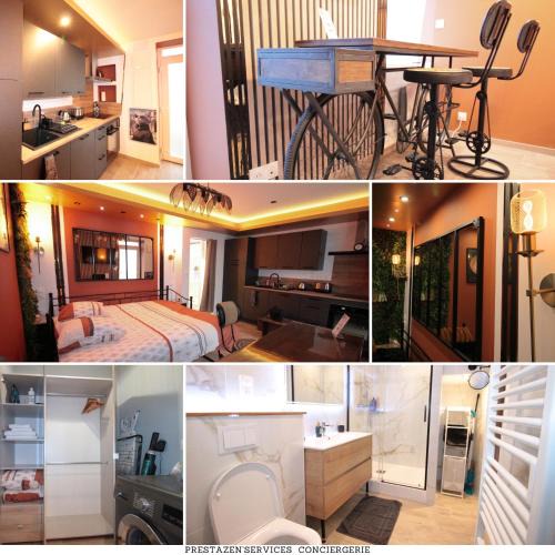 Verdun Apartment | Luxury Studio, Rez de chaussée, Parking privé vidéo surveillance, Canapé haute qualité convertible couchage 2 personnes, Centre Ville proche, Restaurant, boulangerie 2 minutes à pied, Terrasse - 800mètre carré de terrain - Géré par Presta-Zen'Services