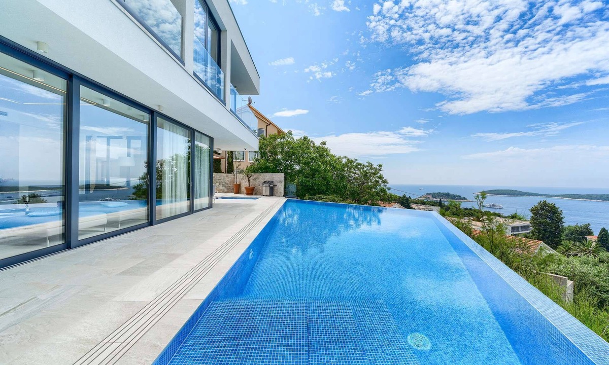 Hvar Villa | Luxury Villa Royal - modern newly built villa with views of Hvar town, the sea and the islands by MyWaycation