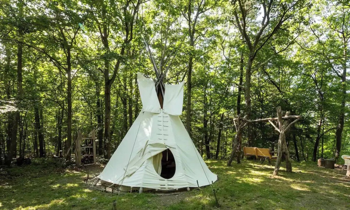 Coeymans Hollow Cabin | Magic Forest Farm Garden Tipi