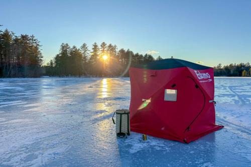 Lake Arrowhead House | Maine Lakefront Escape: Dock, Watercraft, Fire Pit