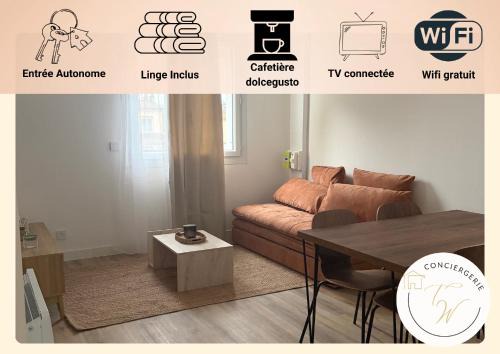 La Roche-sur-Yon Apartment | Maison 3 appartements T2 indépendants