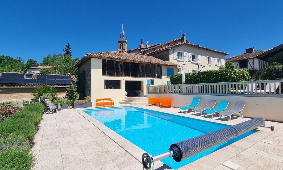 Puymaurin House | Maison Avec Grange & Piscine vue Pyrénées