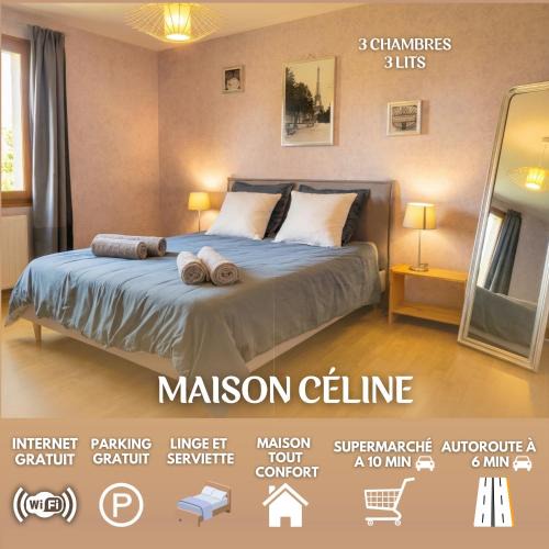 Crevant-Laveine House | Maison Céline - Jardin clos et Parking Privée Gratuit