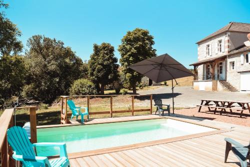 Plieux House | Maison de campagne, bord de lac, piscine, billard 11 per