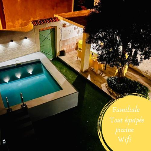 Ouveillan Villa | Maison de village avec piscine 8 personnes