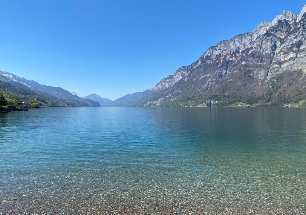 Unterterzen Apartment | Maisonette Penthouse-Stil 150m2 - direkt am Walensee mit Badestrand