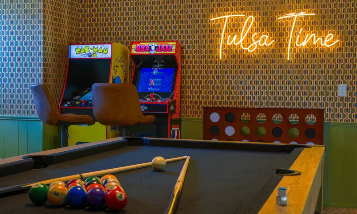South Tulsa House | Marion Haus: Pool, Hot Tub & Game Room Fun!