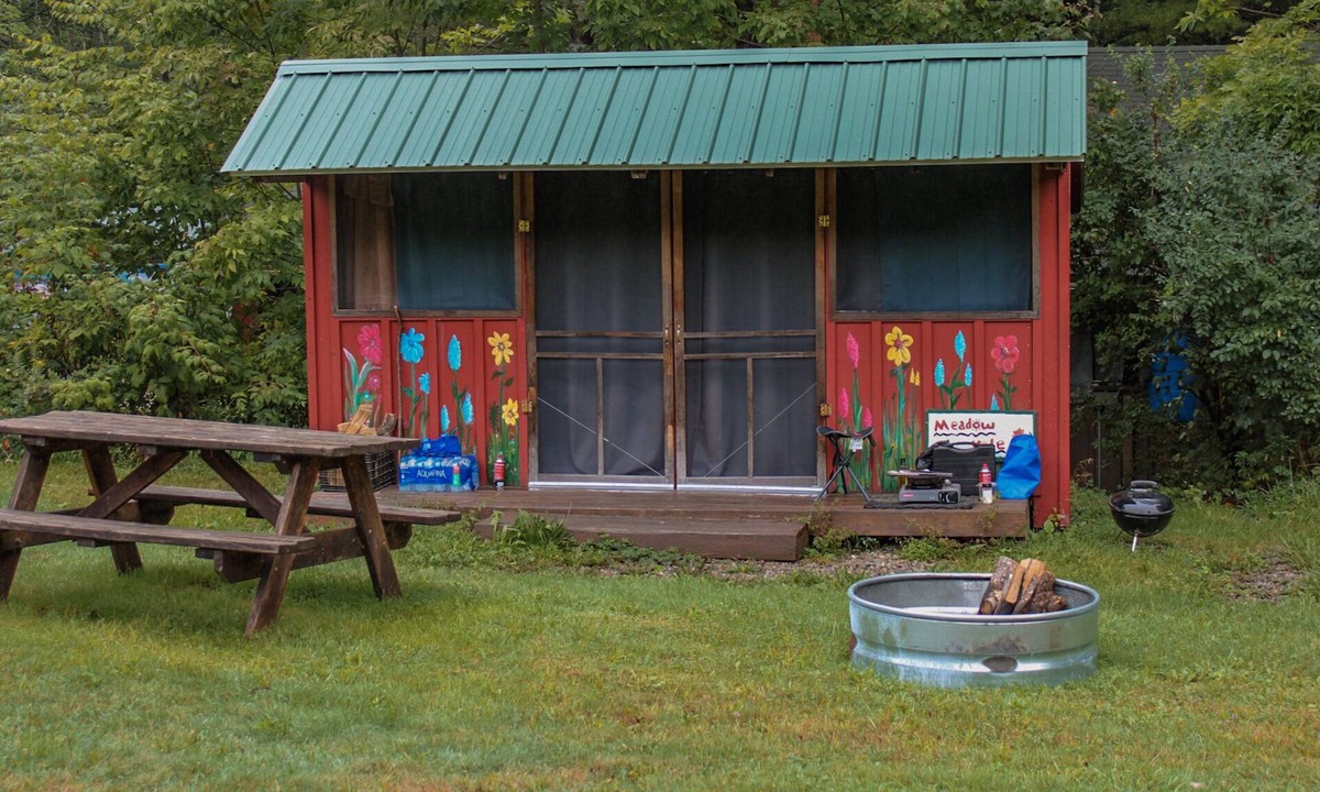 Etna Cabin | Meadow View Rustic Camping Cabin with WiFi