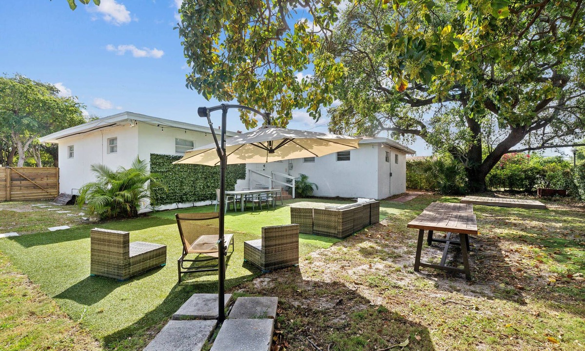 Liberty City House | Miami Chic Hideaway: Near Wynwood & Downtown - Yard, Grill, & Games