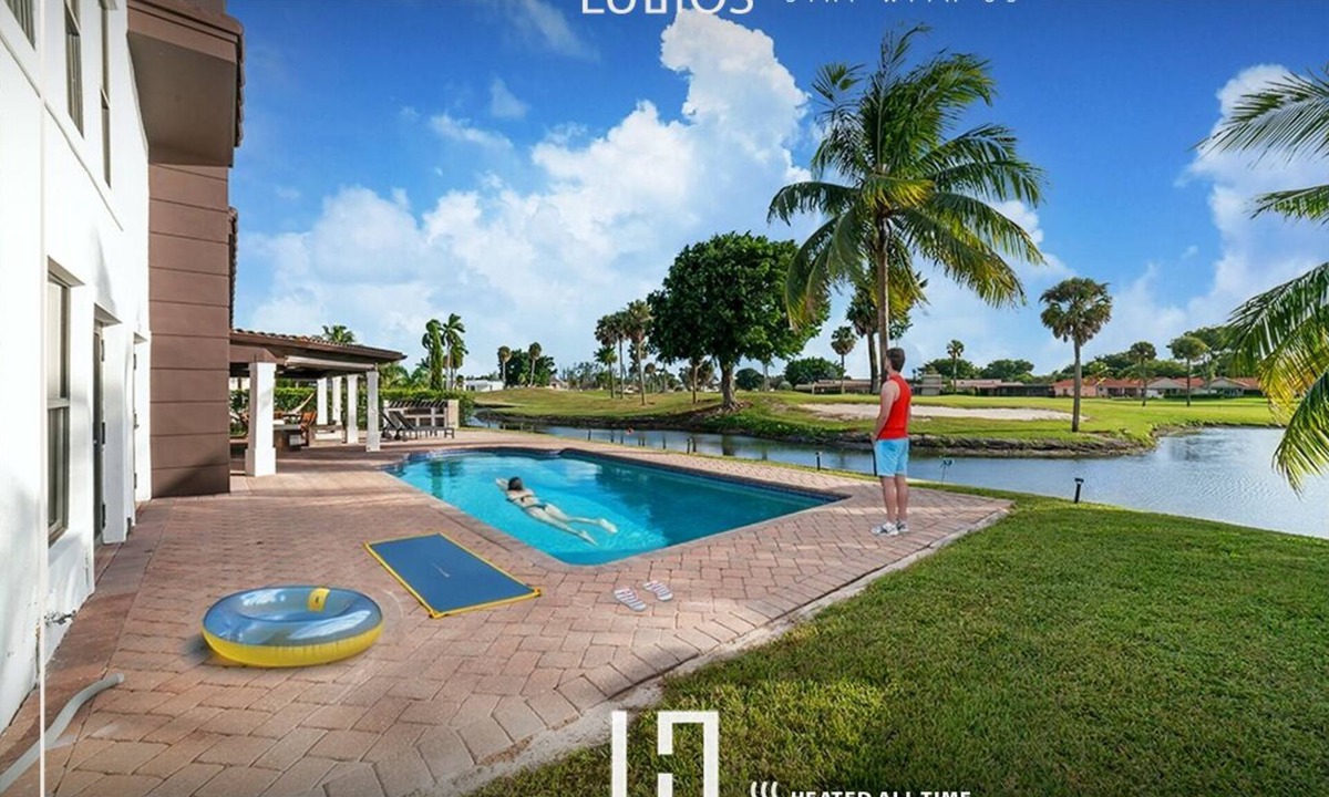 Country Club House | Miami Lux Mansion/Lakefront Views/Pool & Mini Golf