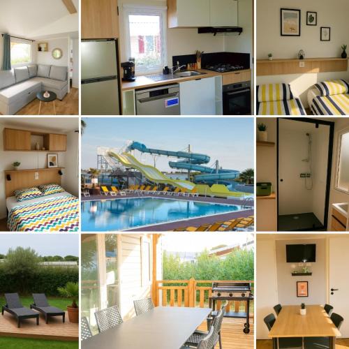 Lattes Ski Chalet | Mobil-home 6 pers neuf, Clim, terrasse & piscines