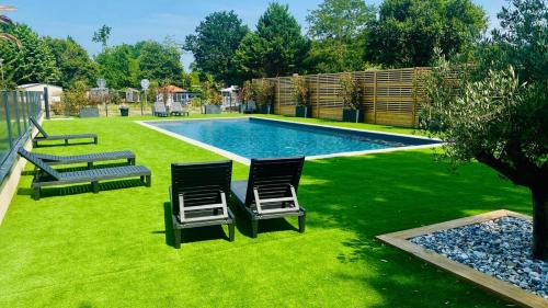 Herm Ski Chalet | Mobil-home Sud Landes entre plages et forêt