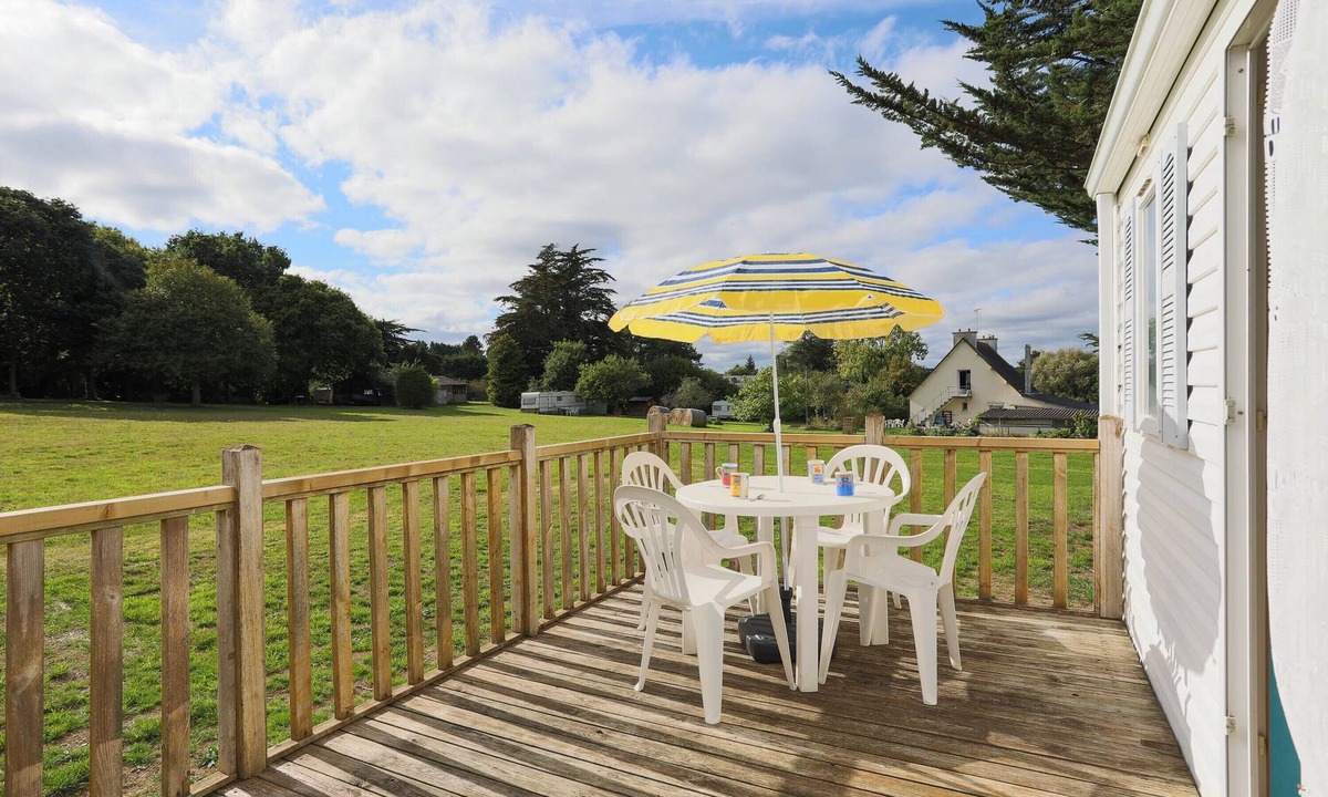 Plouha RV Rental | Mobile Home 'Bikini' with Private Terrace and Private Garden
