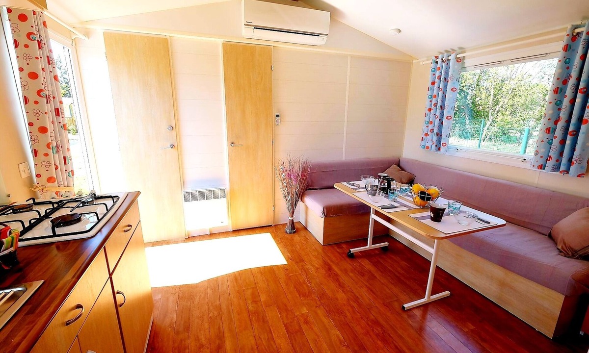 Sigean House | MOBILE HOME Conditioning, Small Price and close any activity! Family Camping