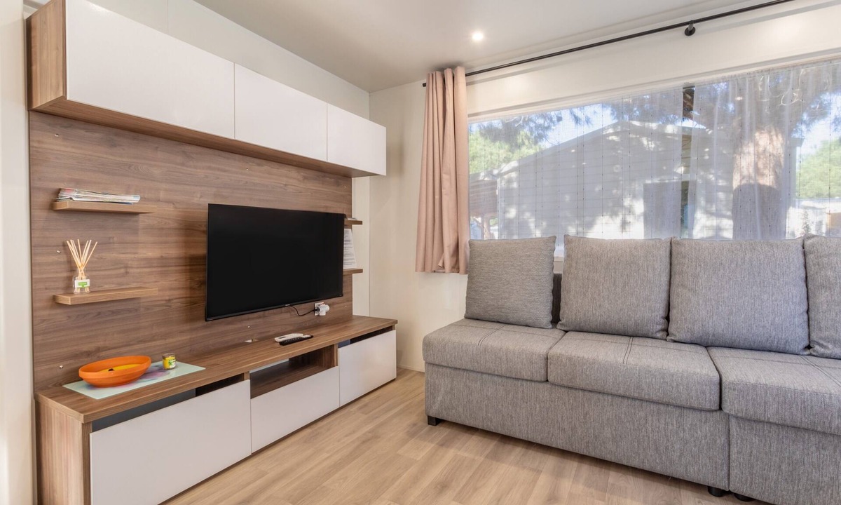 La Cote Radieuse RV Rental | MobileHome Soleia Sea View Mar Estang Siblu Village 4* AC 7 Guests Private Parking Beach Access