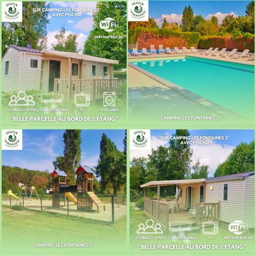 Ivry-la-Bataille Other | Mobilhomes Cozy 2 ou 3 chambres en bordure d'étang Camping 3 étoiles
