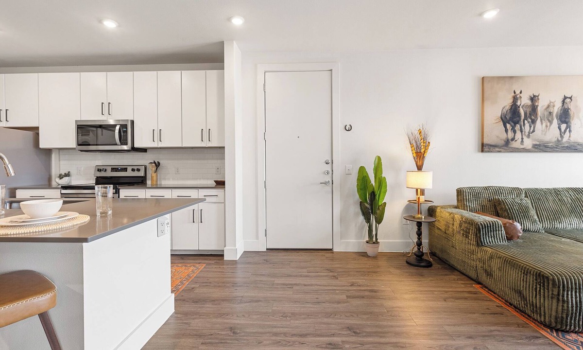 Austin Apartment | Modern 1BR Retreat w/Resort Pool& Stylish Living