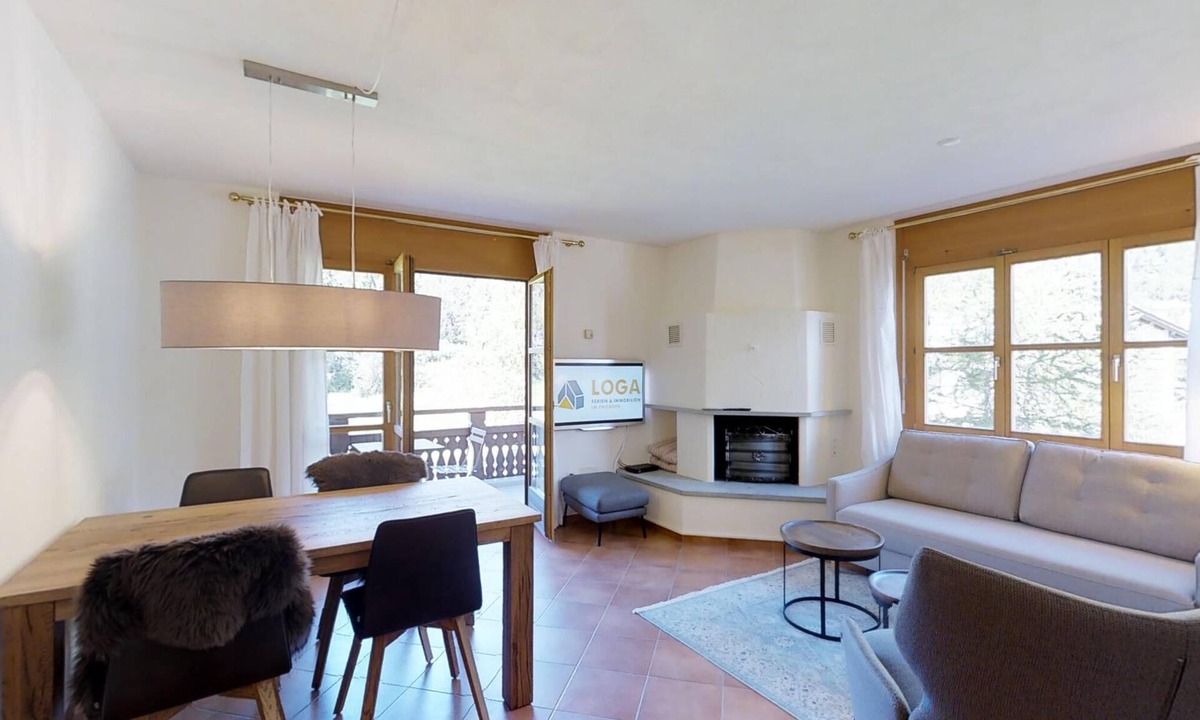 Maloja Apartment | Modern 2 1/2 room apartment in the first floor about 60m2.