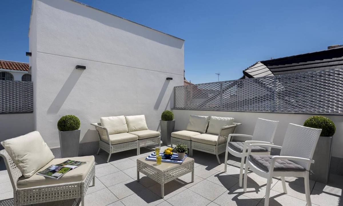 Santa Cruz Apartment | Modern Apartment with Terrace Near the Cathedral. Mateos Gago T.