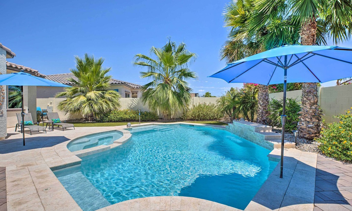 Palm Valley House | Modern Azure Home w/Beautiful Patio, Pool & Spa!