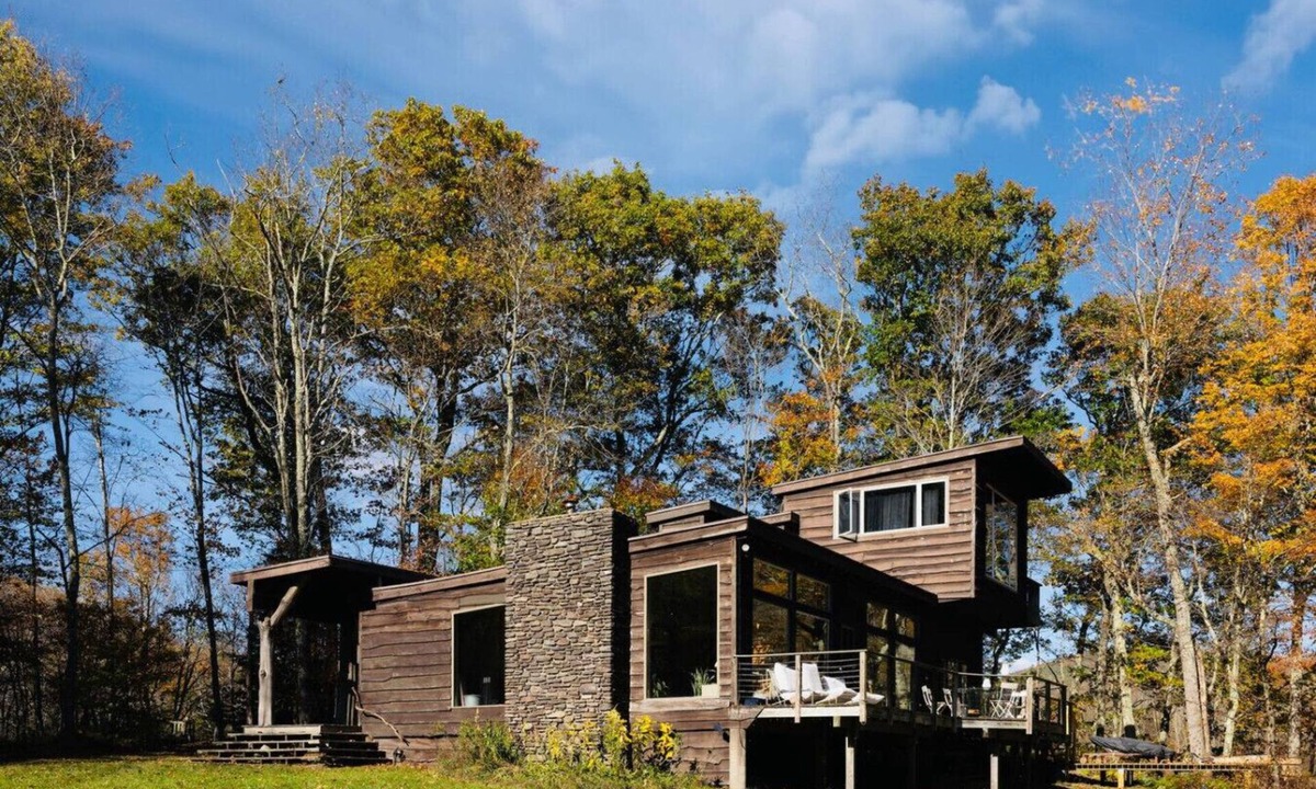 Margaretville House | Modern Catskills Escape w/Hot tub, Creek, & Views