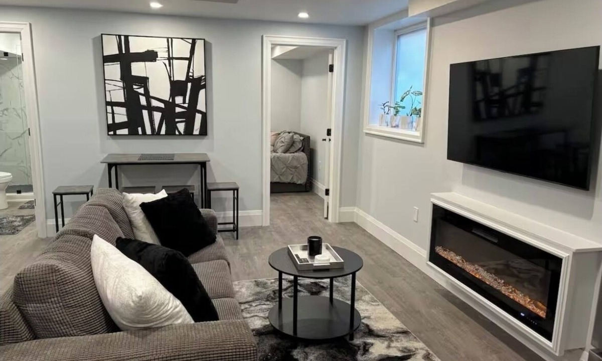 Kitchener Apartment | Modern, clean, bright two bedroom lower level look out duplex with large windows