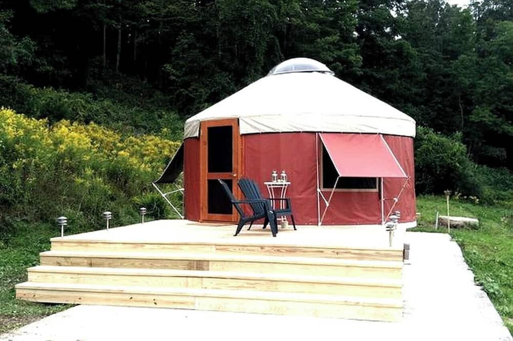 Waterville Cabin | Modern Countryside Yurt Rental in Waterville, Upstate New York