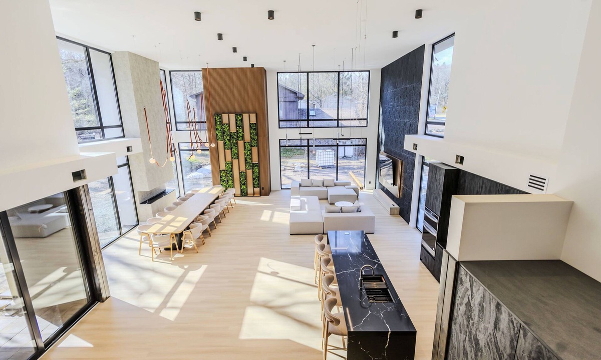 Tannersville House | Modern Creekfront Mansion with Indoor Pool by Camelback