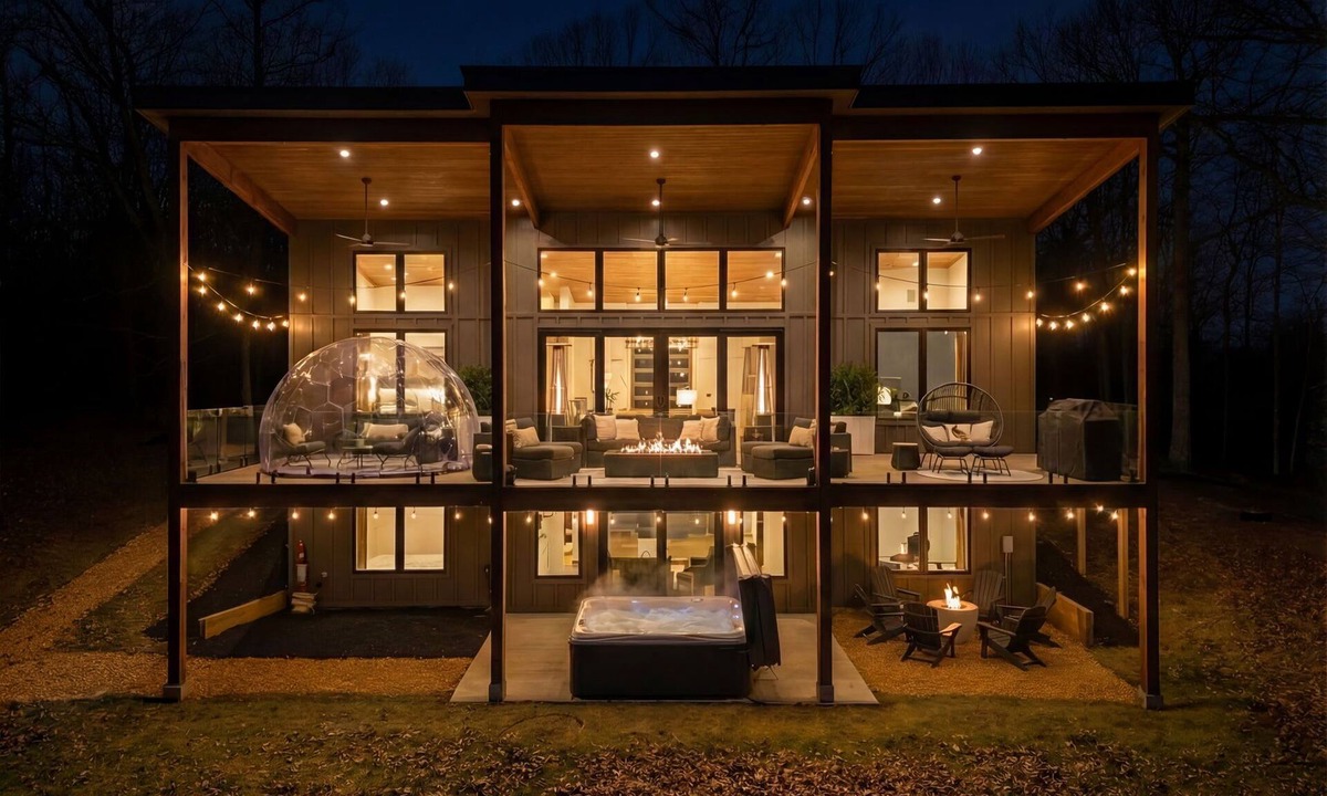 Hedgesville Ski Chalet | Modern Design w/Hot Tub, Sauna, Dome & Game Room