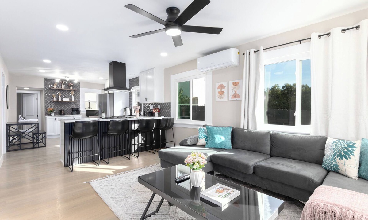 Corridor House | Modern Home Near Downtown with Firepit and BBQ