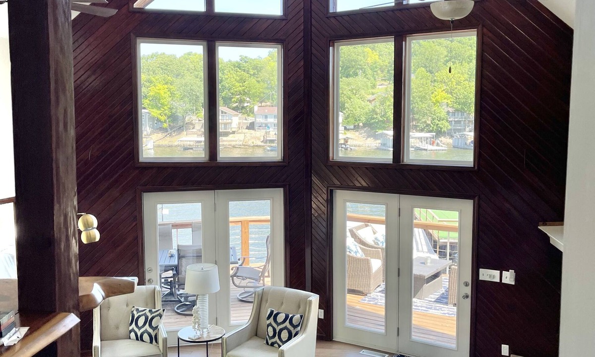 Gravois Mills House | Modern Lakefront Escape with Chic Interior Design & Spacious 2-Level Dock