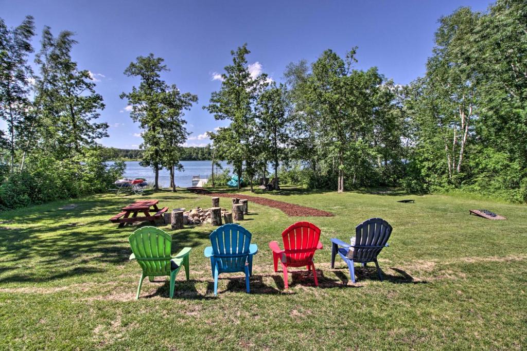 Nevis House | Modern Lakeside Chalet on Crow Wing Chain with Dock!