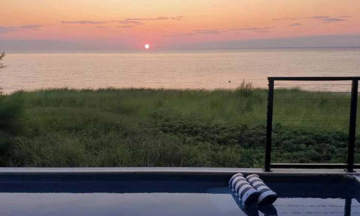 Southold House | Modern North Fork Retreat: Beachfront, Heated Pool