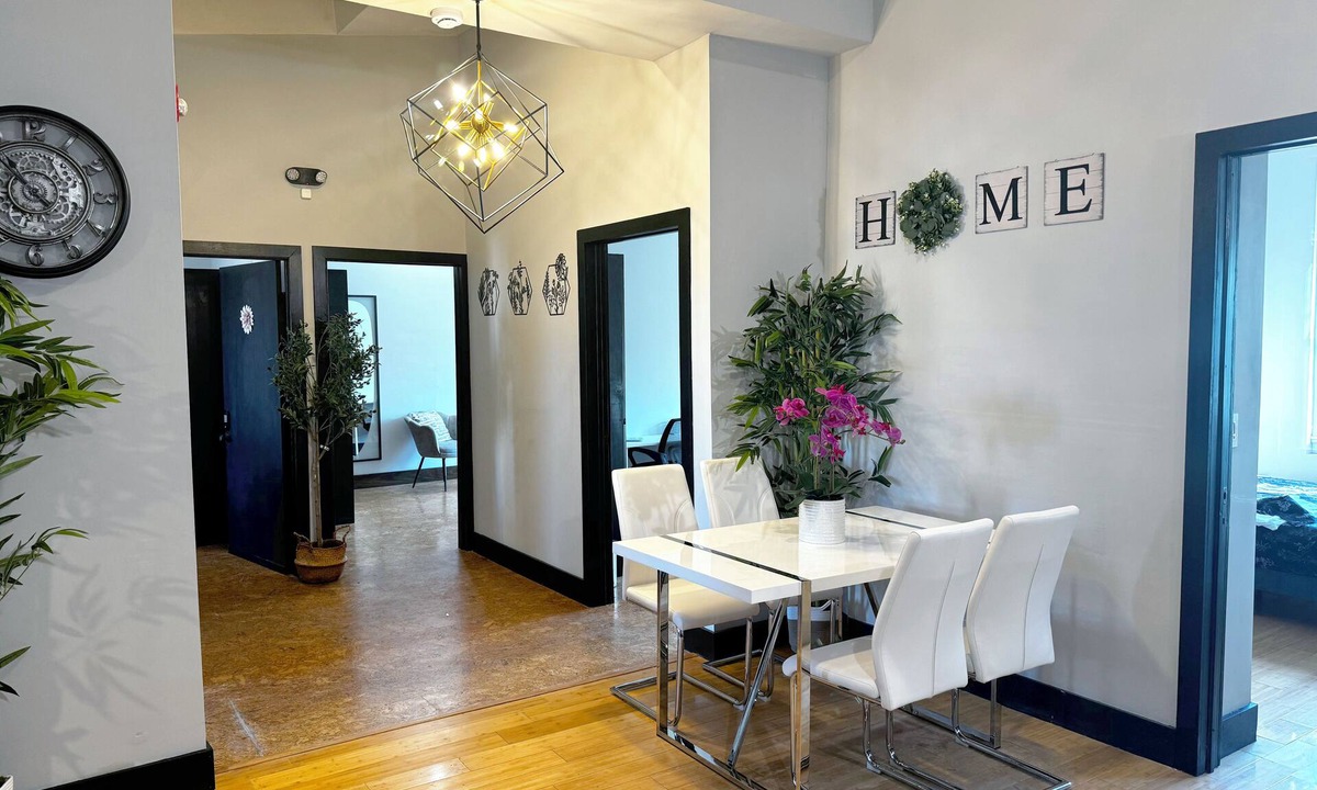 Englewood Apartment | Modern Private Red Bedroom