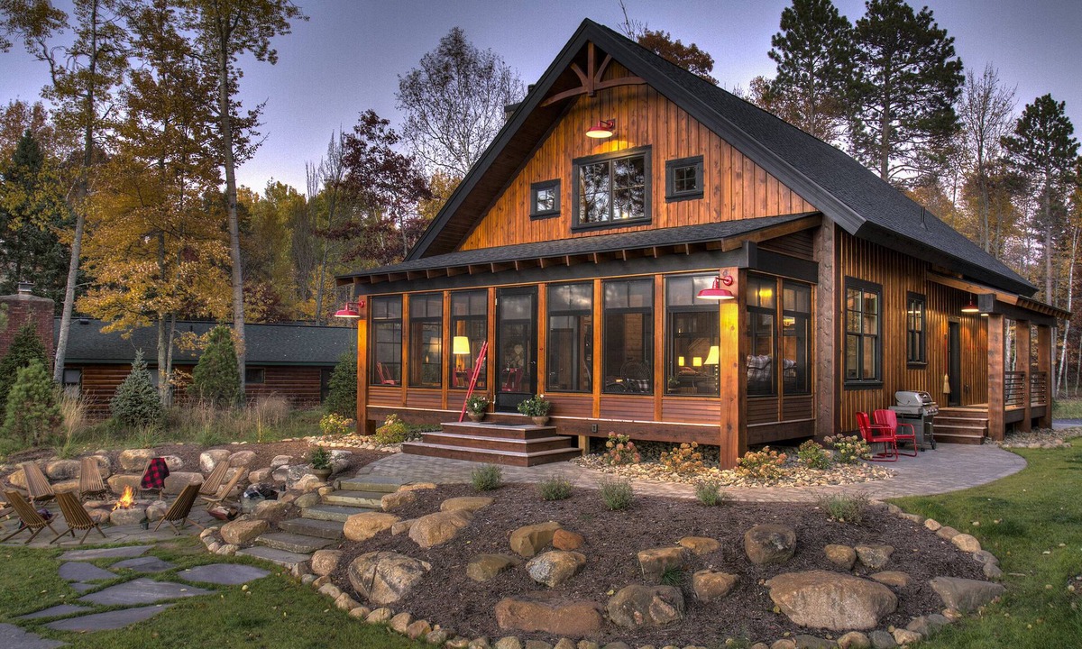 Crosslake Cabin | Modern Rustic Cabin-Includes Pontoon Boat & Sunsets on Fantastic Lakeside Porch!
