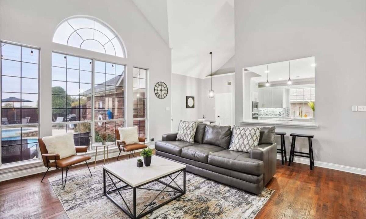 Rowlett House | Modern, Spacious - Pool & Backyard Oasis & Cinema