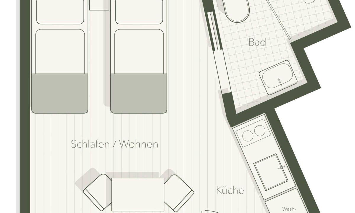 Bad Aibling Apartment | Modern studio in the city center/AC